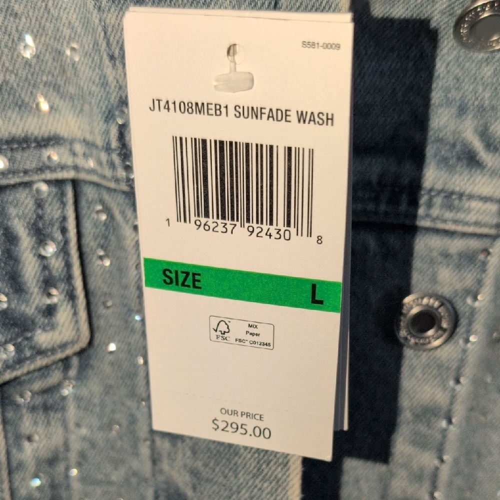 Michael Kors Rhinestone Jean Jacket - Picture 9 of 9